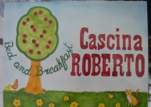 Ceramiche d-Arte di Albisola - Targa con nomi e disegno fatto su commissione. 